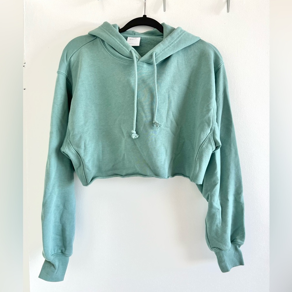 Airy Fleece Boyfriend Cropped Hoodie